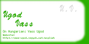 ugod vass business card